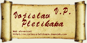 Vojislav Pletikapa vizit kartica